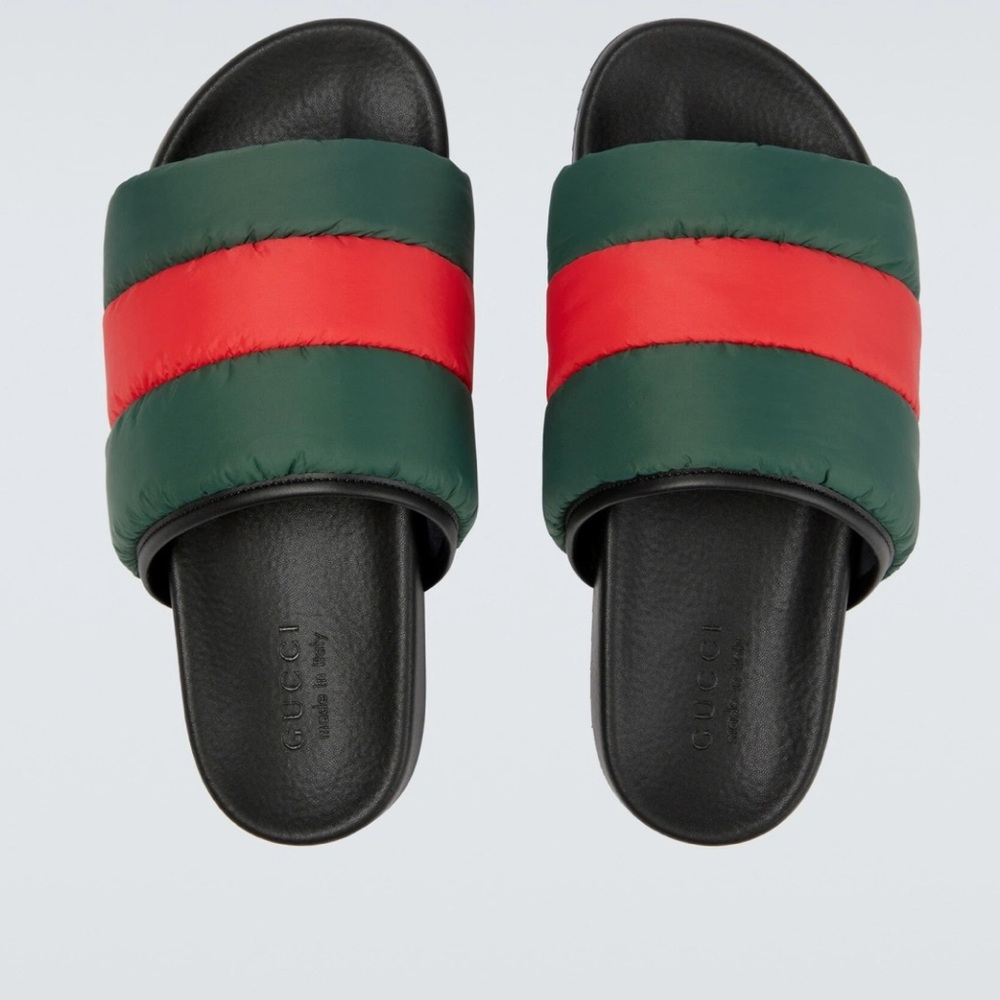 Gucci - Web padded nylon slides size 37 - Picture 3 of 15